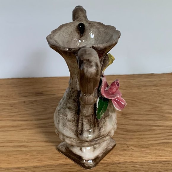 VTG Capodimonte Porcelain Italy Rose Mini Vase Italian Floral Pink - Picture 2 of 11